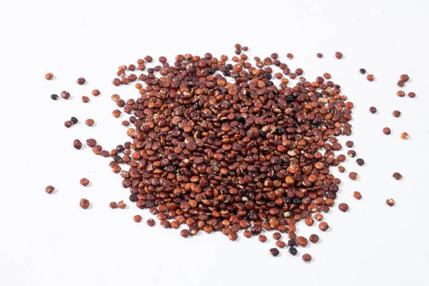 Pile of healthy south american grain red Quinoa - Fotoğraf, Görsel