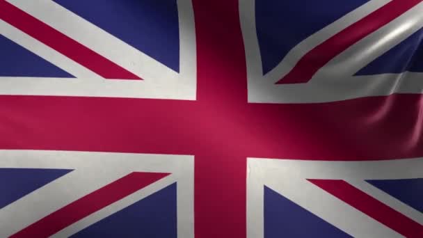 Flaga Zjednoczone Królestwo 3D Loop - Materiał filmowy, wideo