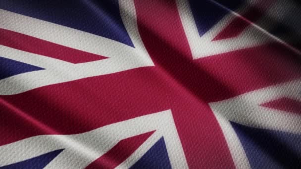 Flagge des Vereinigten Königreichs 3D - Filmmaterial, Video
