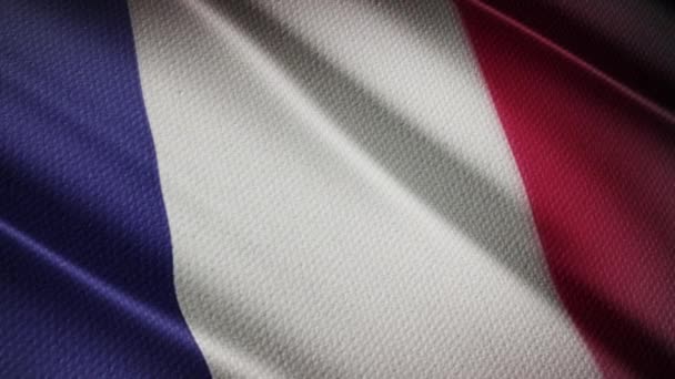 Ranskan realistinen lippu 3D - Materiaali, video
