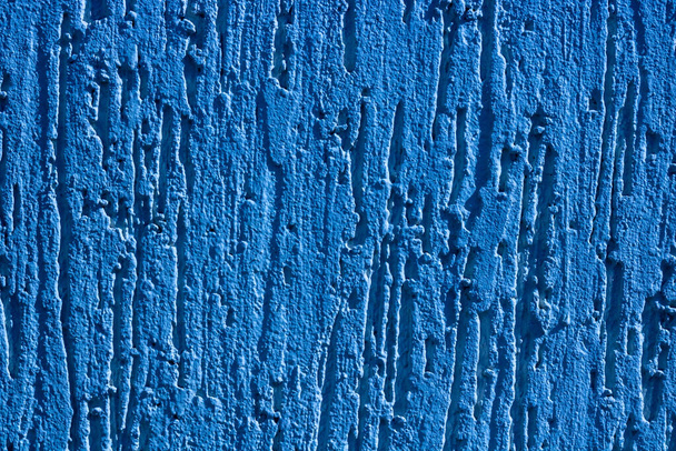 Relieve decorativo azul. Pared de estuco azul. Fondo de pared azul - Foto, Imagen