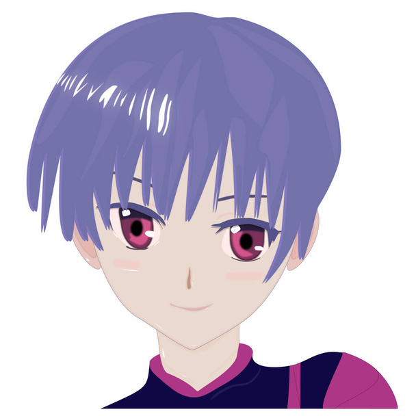 Anime personages. Anime meisje in het Japans. Anime stijl, getekend. - Foto, afbeelding