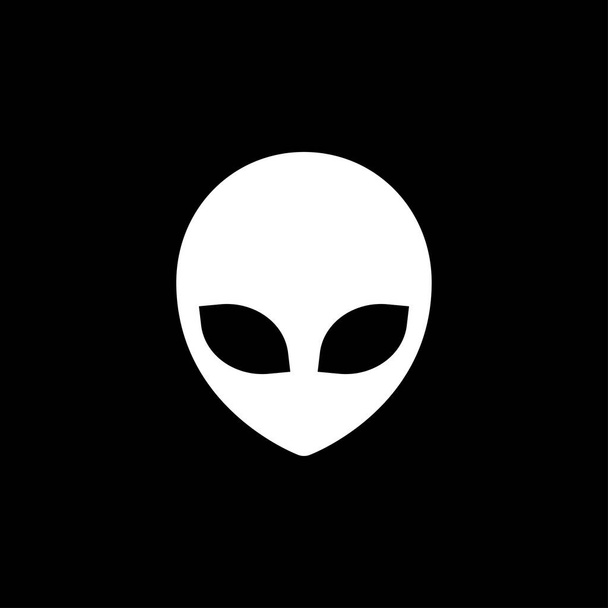 UFO uzaylı dairesi - tanımlanamayan uçan nesne simgesi - Vektör, Görsel