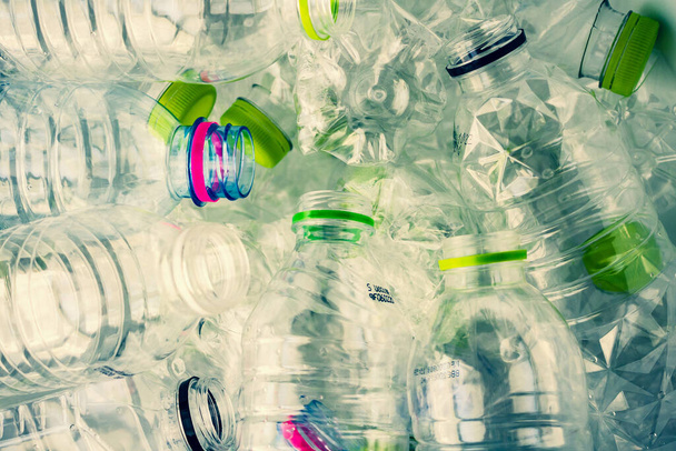 bottiglie di plastica riciclaggio concetto di fondo - Foto, immagini
