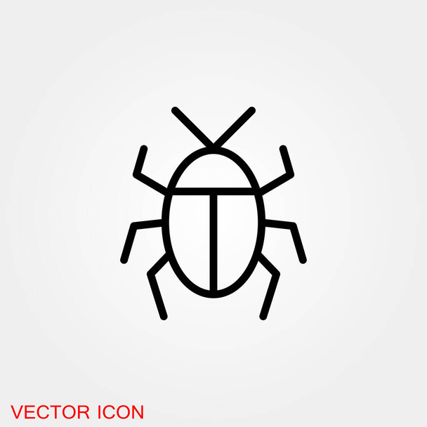 Икона жука. Иконки насекомых
 - Вектор,изображение