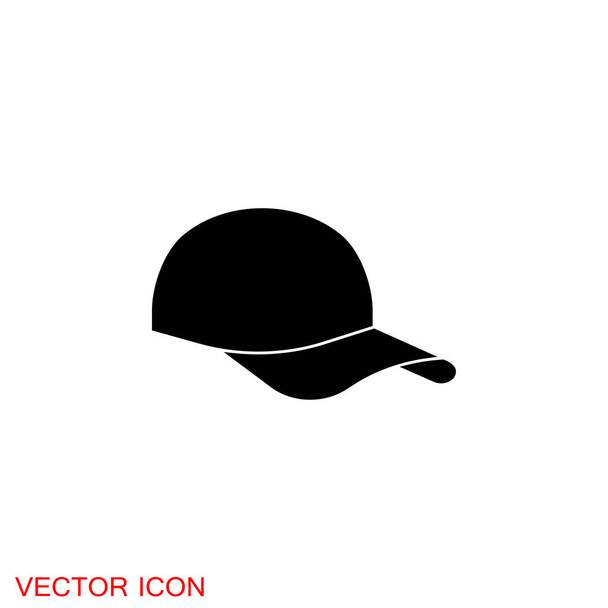 Cap-Symbol im flachen Stil. Vektorzeichenillustration - Vektor, Bild