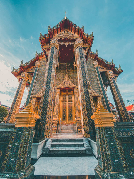 Wat Benchamabophit, the marble temple, in Bangkok, Old Town, Thailand - Foto, Bild