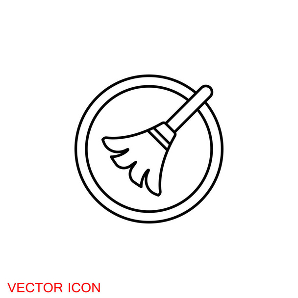 Cleaning icon. Industrial Cleaning Services Risky Cleaner Job - Vector, Image