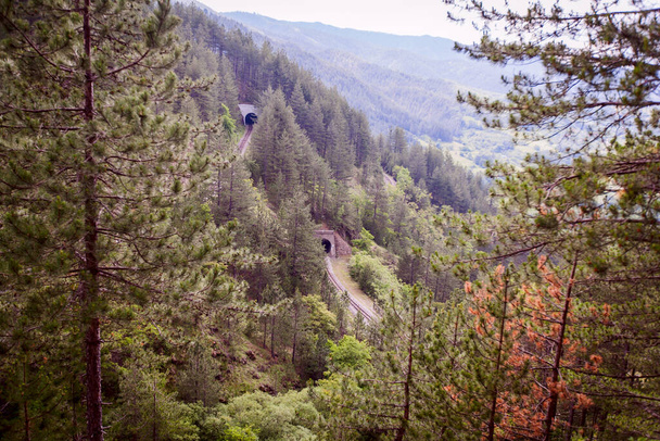 Beautiful nature landscape, view on the old tunnels - Fotó, kép