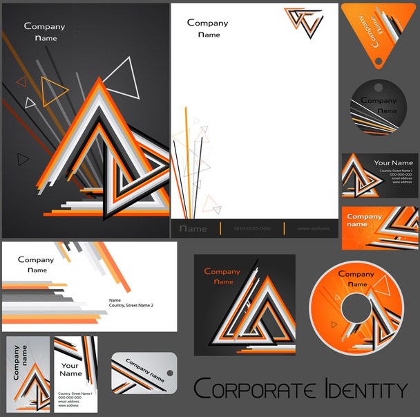 Corporate identity template no. 17.1 - Vettoriali, immagini