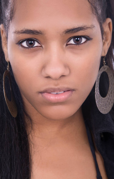 menina africana close up retrato - Foto, Imagem