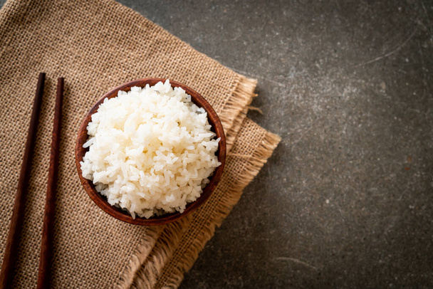 gekocht Thai Jasmin weißer Reis Schüssel - Foto, Bild