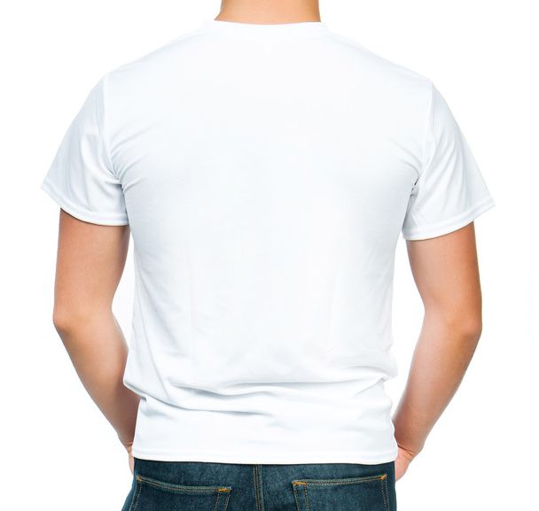 Teenager With Blank White Shirt - Foto, Imagem