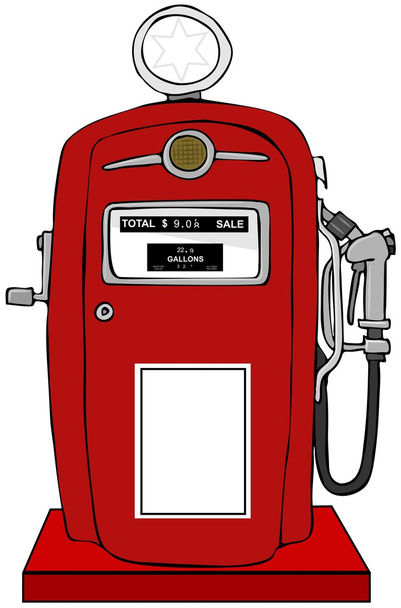 Stara pompa gazowa - Zdjęcie, obraz