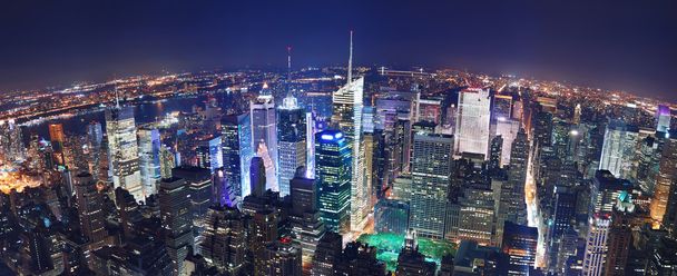 New York City yö panoraama
 - Valokuva, kuva