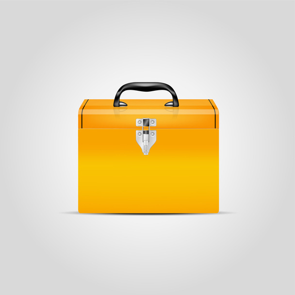Vector orange toolbox - Vector, imagen