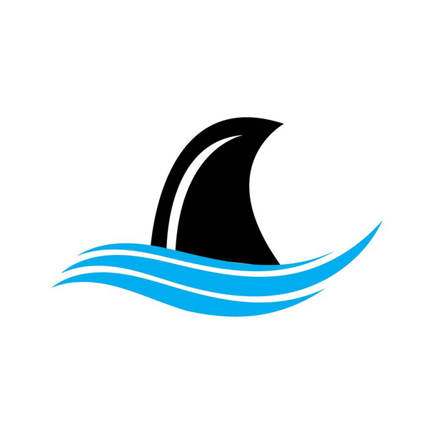 Shark Logo Template Diseño vectorial ilustración - Vector, Imagen