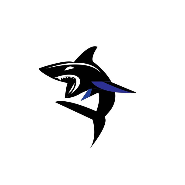 Shark Logo Template Vector design illusztráció - Vektor, kép