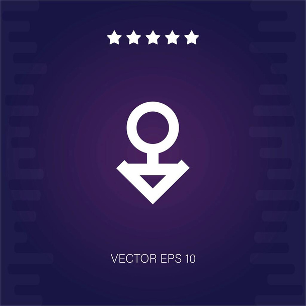 Aliagender vector icono ilustración moderna - Vector, imagen