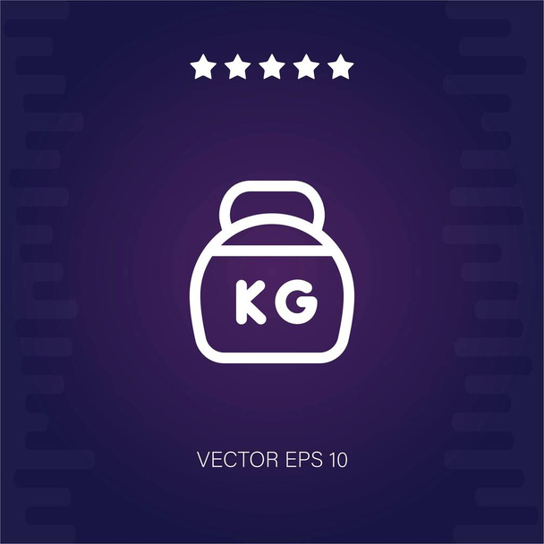 векторная иконка тяжелой атлетики - Вектор,изображение