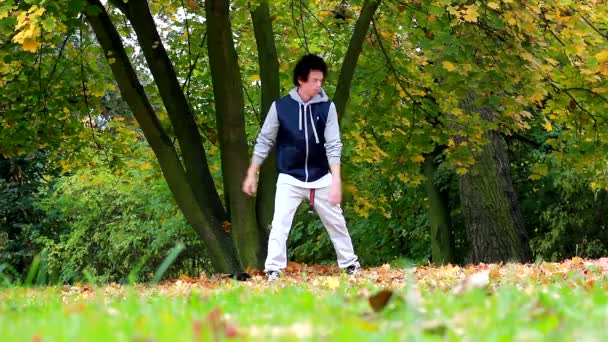 breakdancer in het park - Video