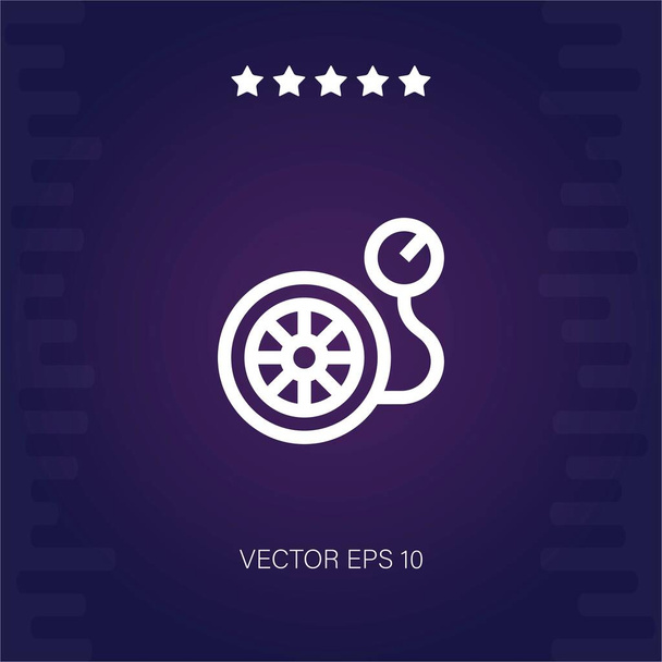 vector de presión icono ilustración moderna - Vector, Imagen