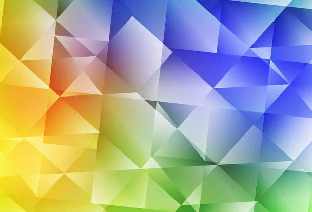 Kevyt Monivärinen vektori kolmio mosaiikki tausta. Täysin uusi värikuvaus monikulmion tyyliin. Monikulmainen muotoilu Web-sivuston. - Vektori, kuva