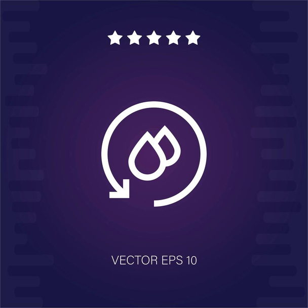 vodní cyklus vektorová ikona moderní ilustrace - Vektor, obrázek