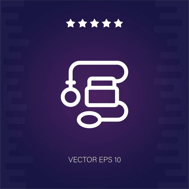 blood pressure gauge vector icon modern illustration - Vector, Image