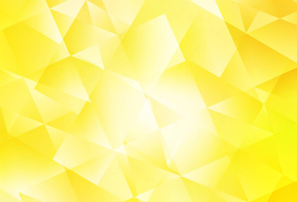 Padrão poligonal vetorial amarelo claro. Elegante ilustração poligonal brilhante com gradiente. Padrão para o pano de fundo de um livro de marca
. - Vetor, Imagem