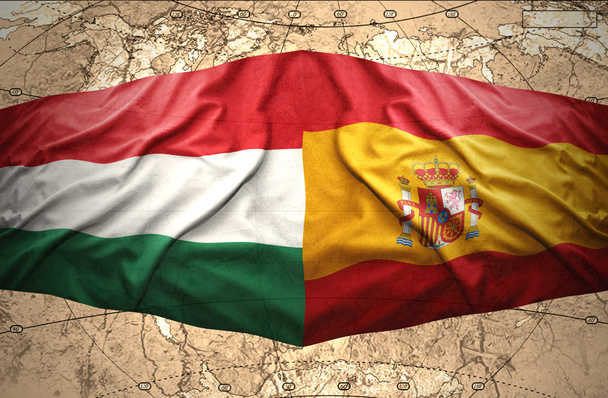 Unkarin ja Espanjan välillä
 - Valokuva, kuva