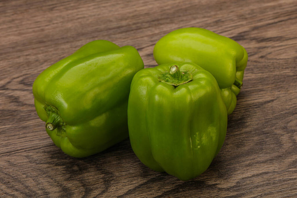 Green sweet bell pepper vegetables heap  - Photo, Image