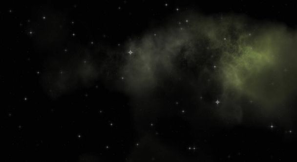 カラフルな星雲の銀河空間の星のフィールド。深宇宙のSF的背景。エテリアル壁紙. - 写真・画像