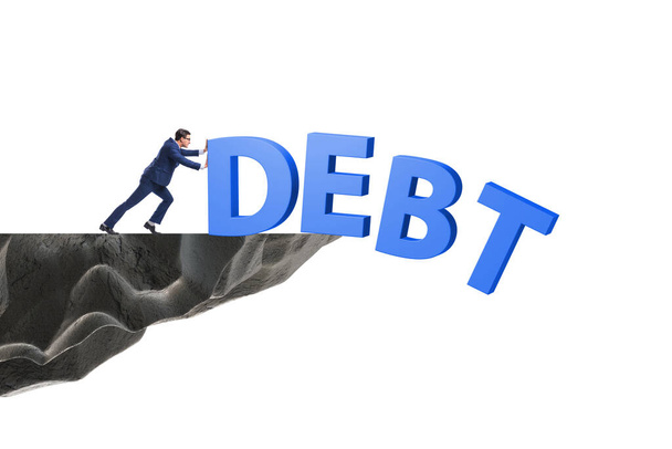 Koncepce dluhu a úvěru u podnikatele - Fotografie, Obrázek
