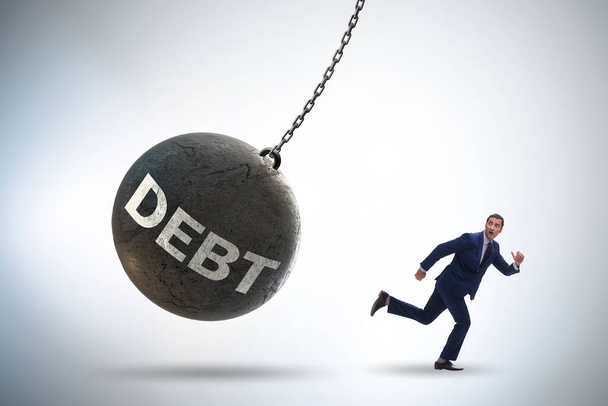 Podnikatel v dluhové a úvěrové koncepci - Fotografie, Obrázek