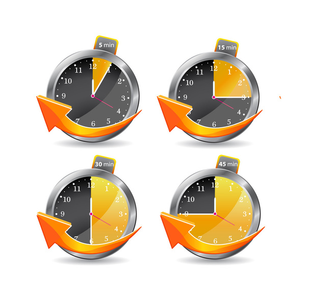 Timer clocks. vector illustration - Vektor, obrázek