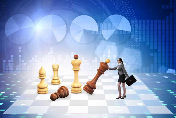 Strategy and tactics concept with businessman - Photo, Image