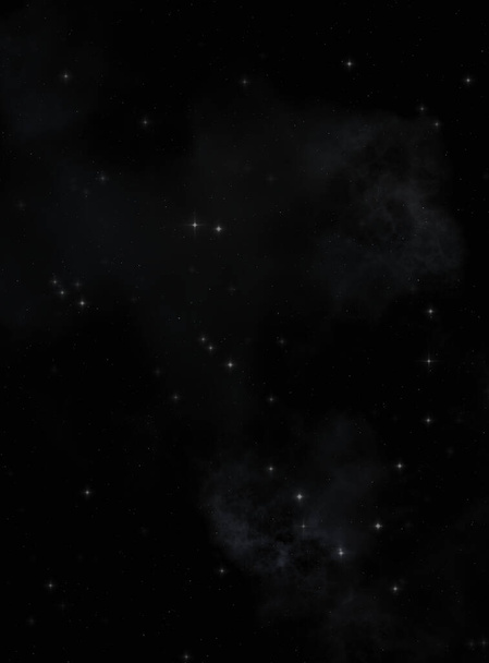 Galaksi uzayındaki yıldız alanı renkli nebula ile. Uzayın derinliklerinin bilim kurgu geçmişi. Ruhsal duvar kağıdı. - Fotoğraf, Görsel