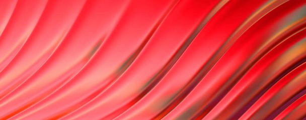 Abstract background. Colorful wavy reflective design wallpaper. Graphic illustration for wallpaper, banner, background, card, book cover or website. - Fotoğraf, Görsel
