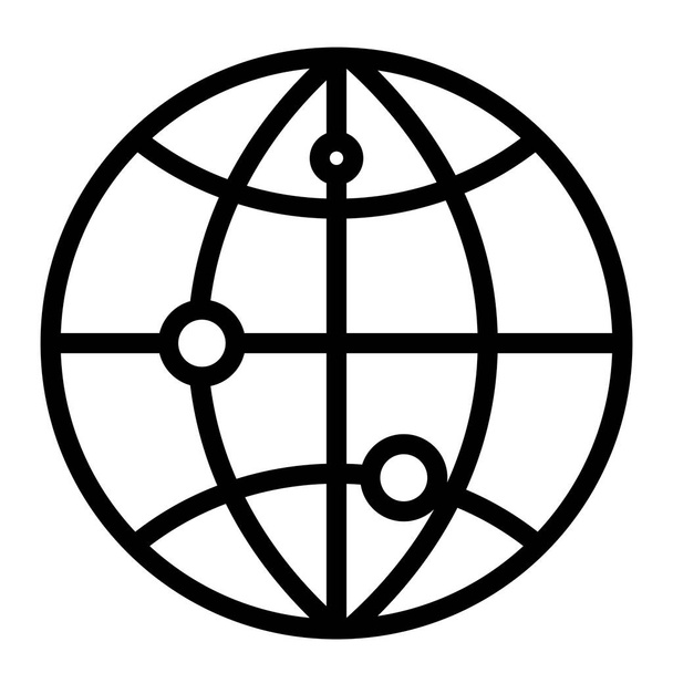 Icono de Internet, ilustración vectorial - Vector, imagen