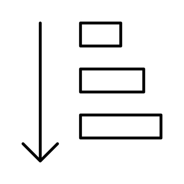 Rendezés Összeg ikon, vektor illusztráció - Vektor, kép