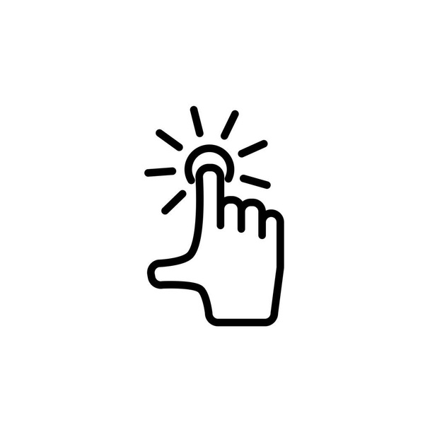 Ilustracja Wektorowa grafika szablonu ikony ekranu dotykowego - Wektor, obraz