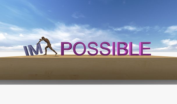 Make it possible. Motivational concept - Photo, Image