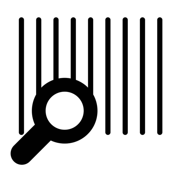 Ícone de scanner de código de barras, ilustração vetorial - Vetor, Imagem