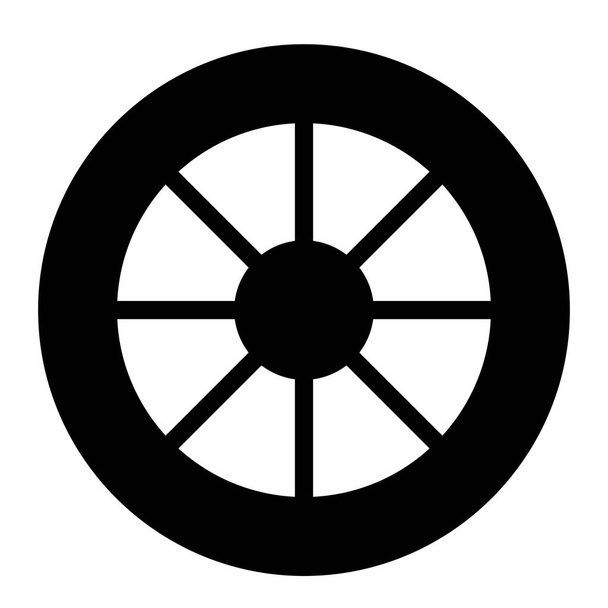 Wheel icon, vector illustration   - Vector, Image