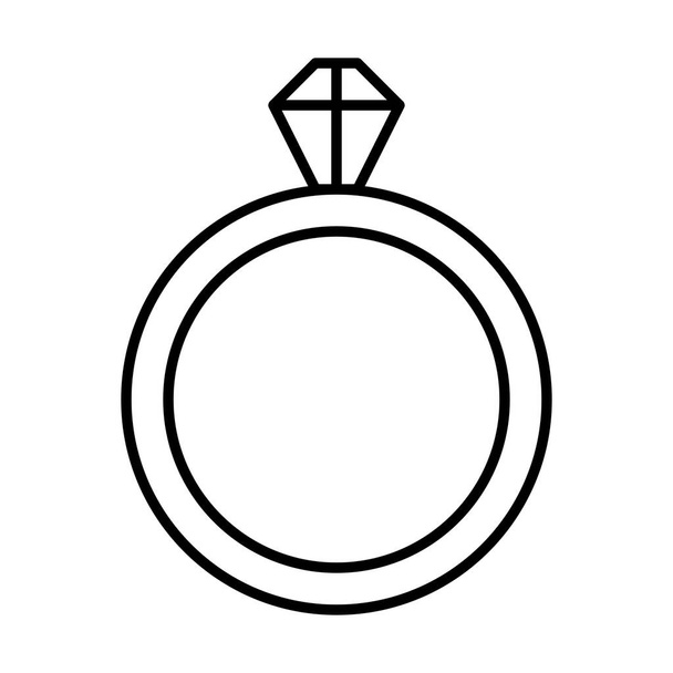 Ikona prstenu, vektorová ilustrace  - Vektor, obrázek