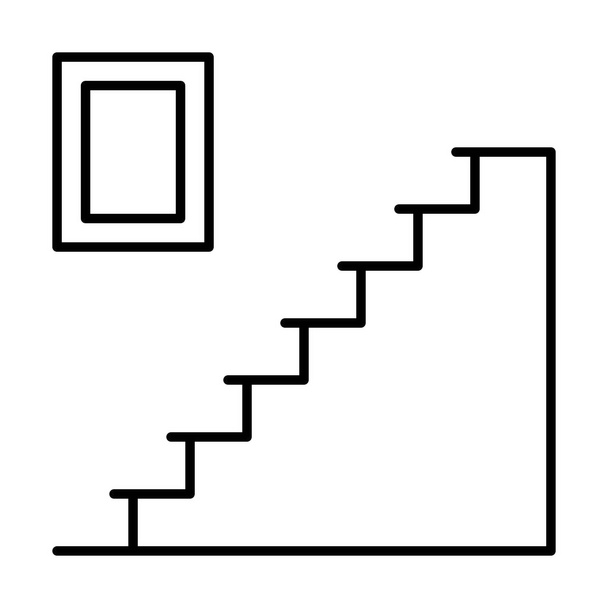 Піктограма сходів, векторна ілюстрація
 - Вектор, зображення