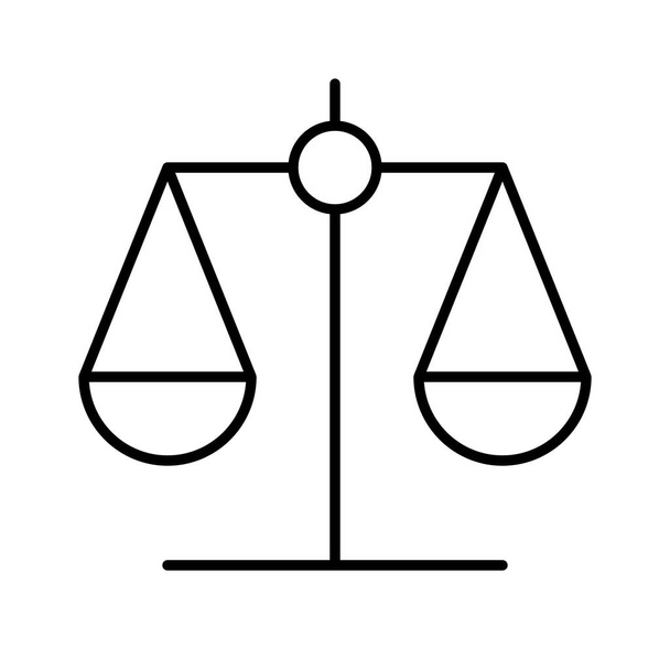 ícone escala de equilíbrio, ilustração vetorial
 - Vetor, Imagem