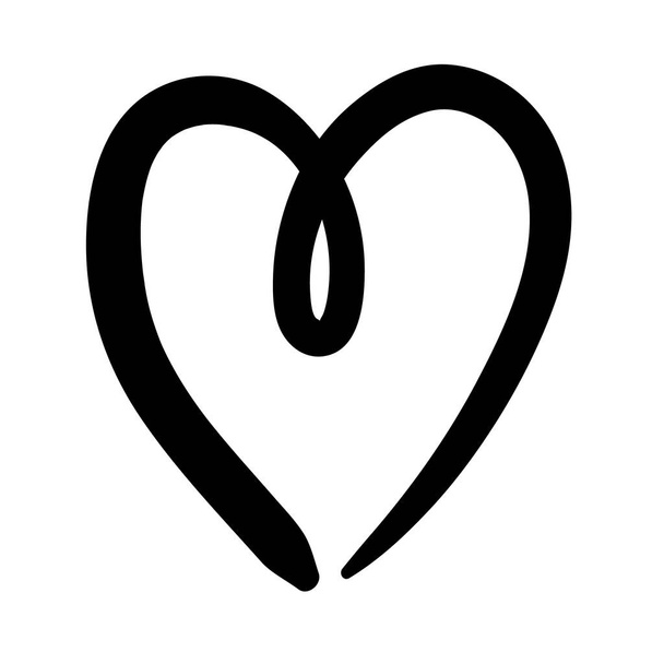 srdce láska kreslení práce umění silueta styl ikona - Vektor, obrázek