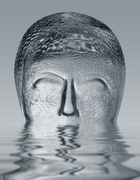 potopení skleněná hlava - Fotografie, Obrázek